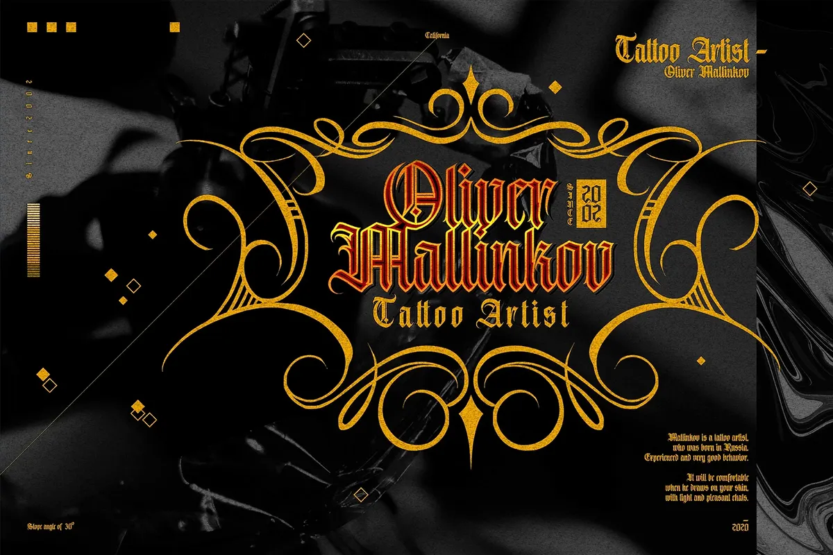 Avestrava - Ornamental Blackletter Font