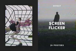 Screen Flicker Poster Effect