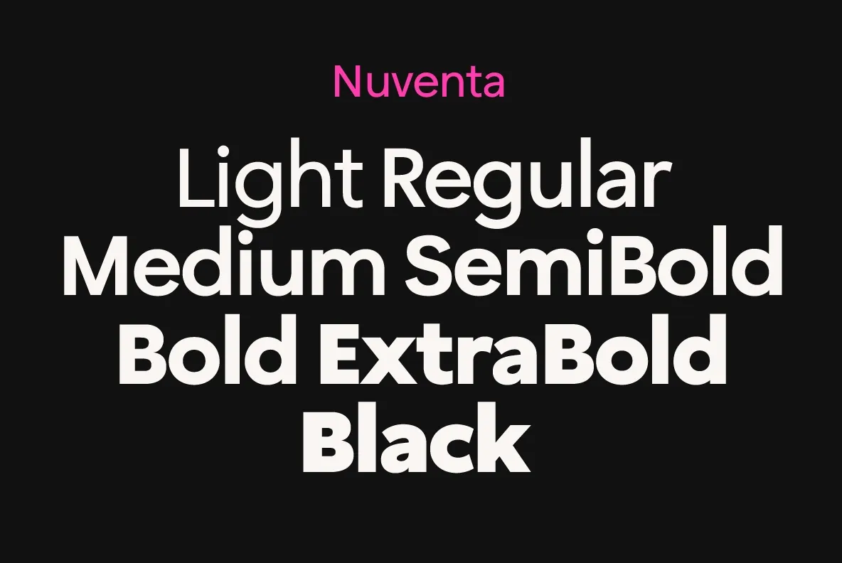 Nuventa - Humanist Sans Serif Font Family