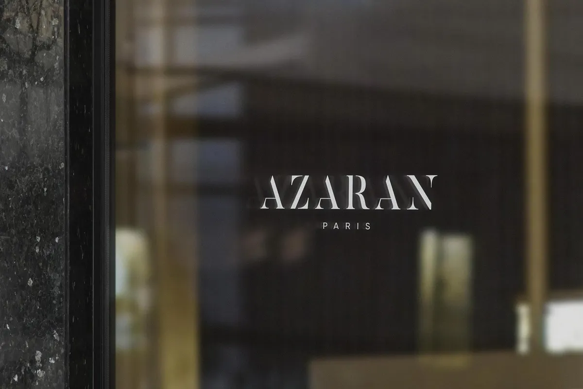 Fashion Store Glass Logo Mockup