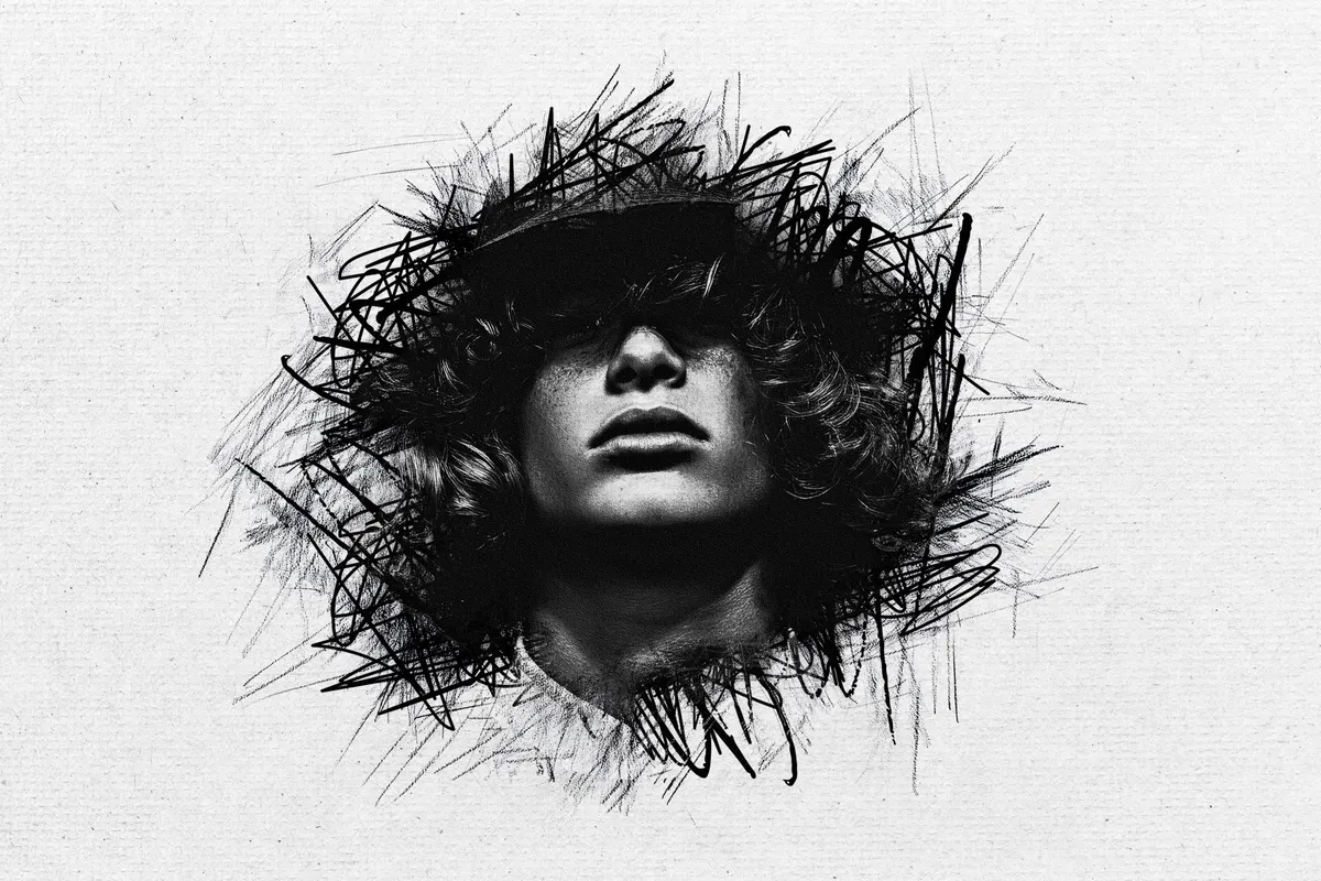 Scribble Pencil Photo Effect