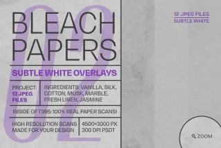 Bleached Paper Textures Collection