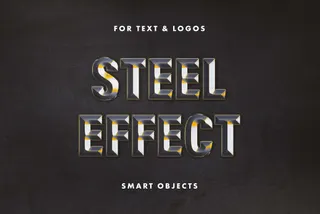 Forged Steel Text Effect