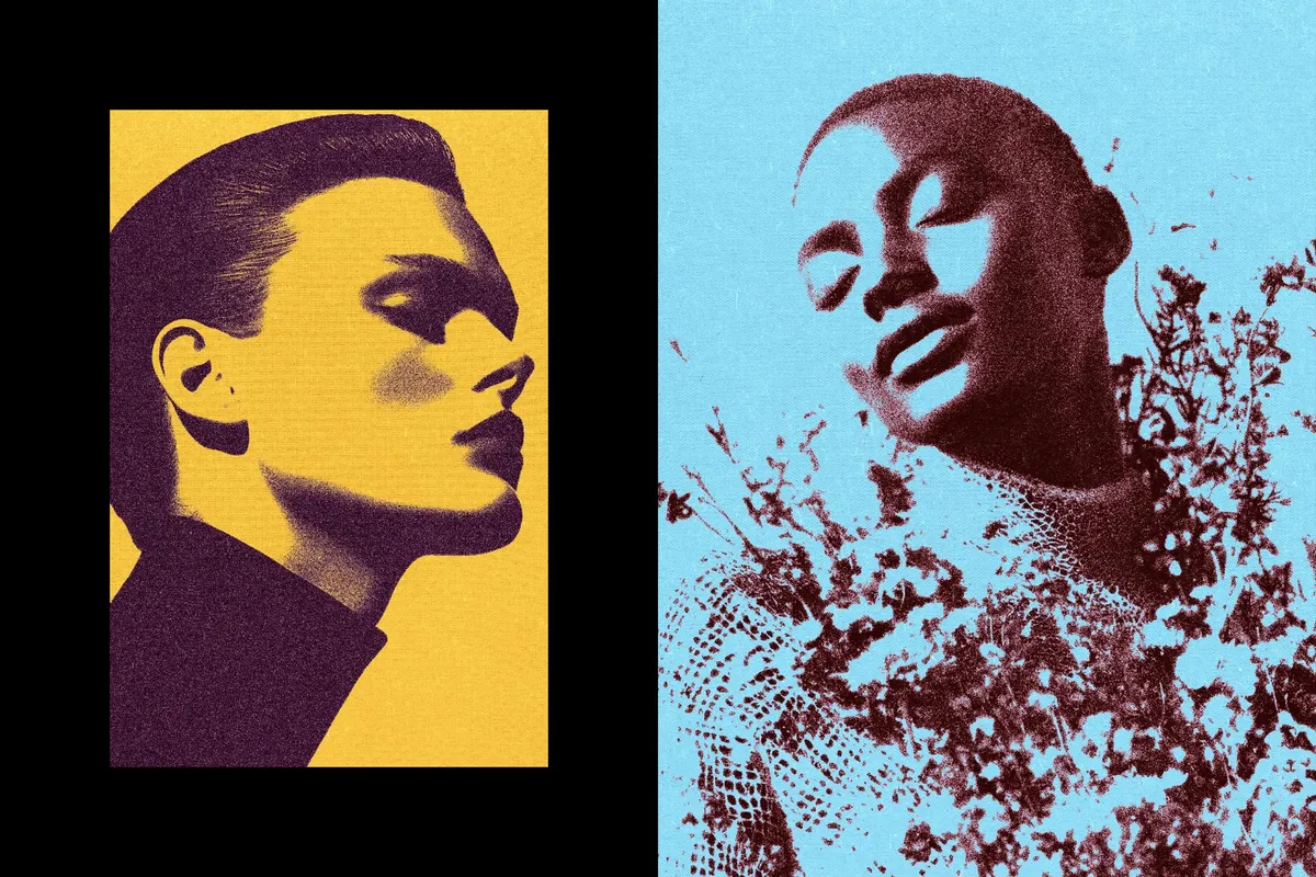 Riso Print Effect