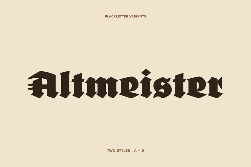 FDI Altmeister Blackletter Font