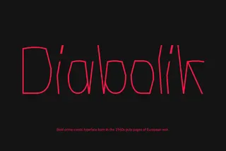 Diabolik - Messy Handwritten Font