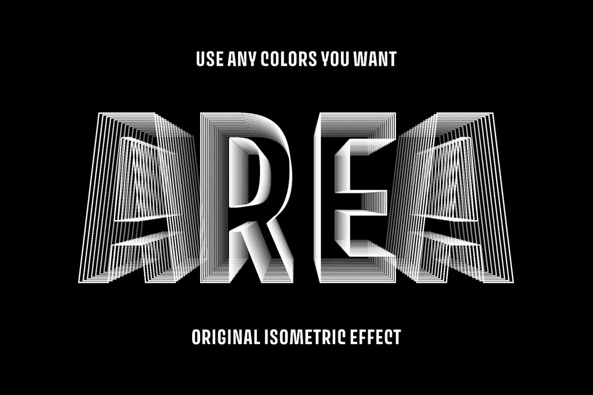 Isometric Text Effect