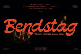 Bendstag - Modern Casual Script Font