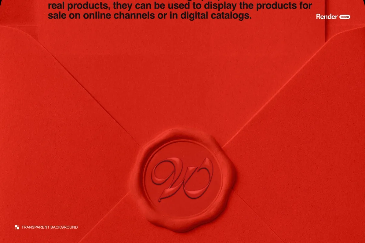 Wax Seal Envelope Mockup