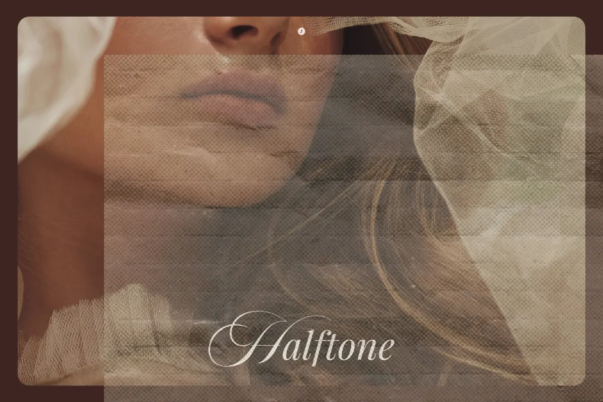 Transparent Halftone Paper Textures Collection