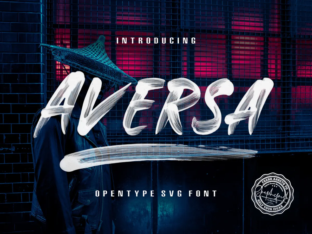 Aversa Brush Font