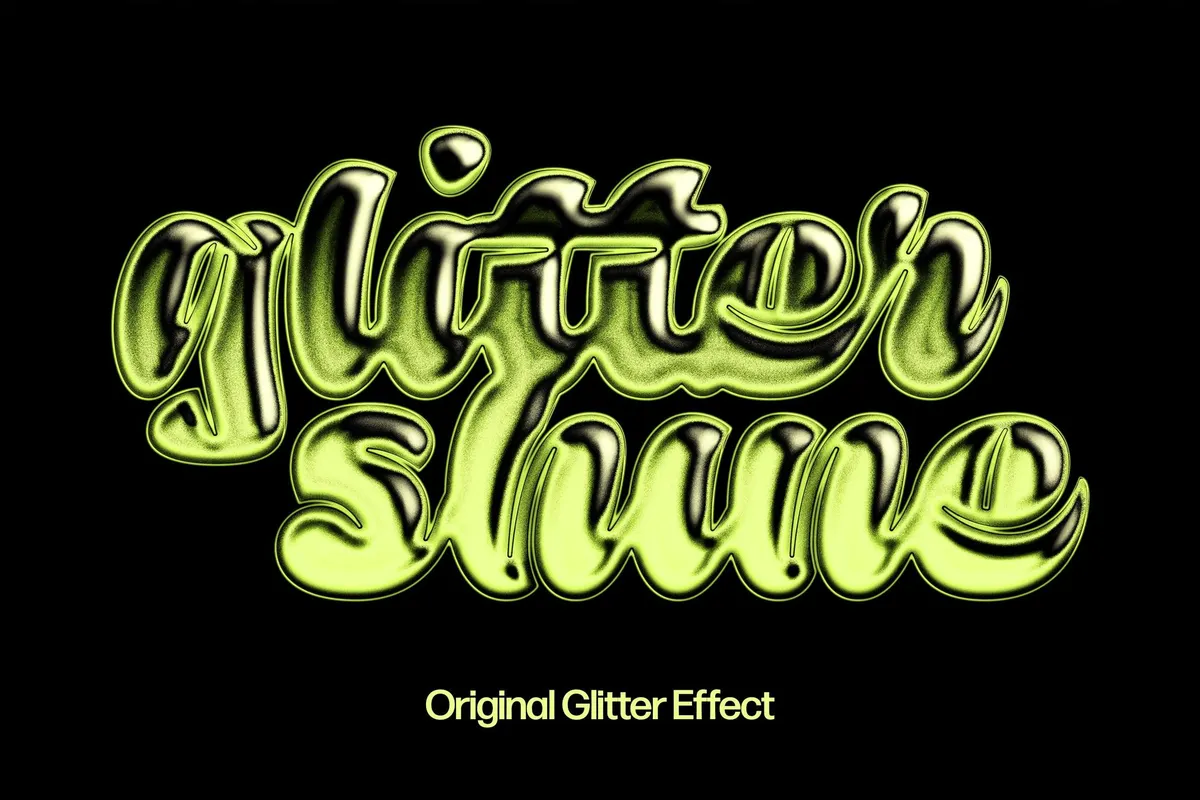 Glitter Slime Text Effect