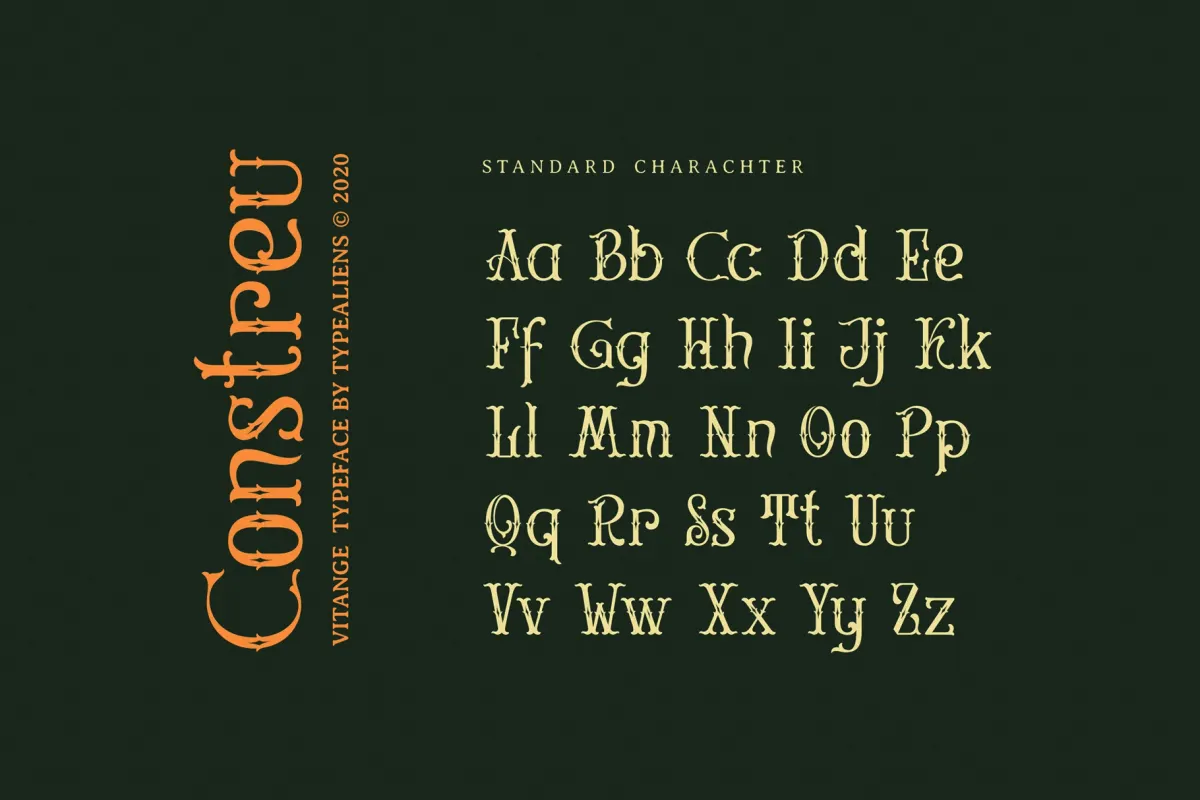 Constreu - Vintage Victorian Font