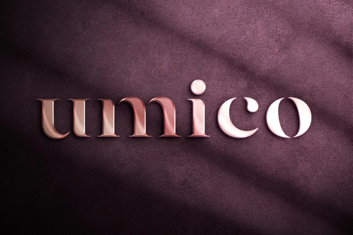 Shining Metal Logo Mockup