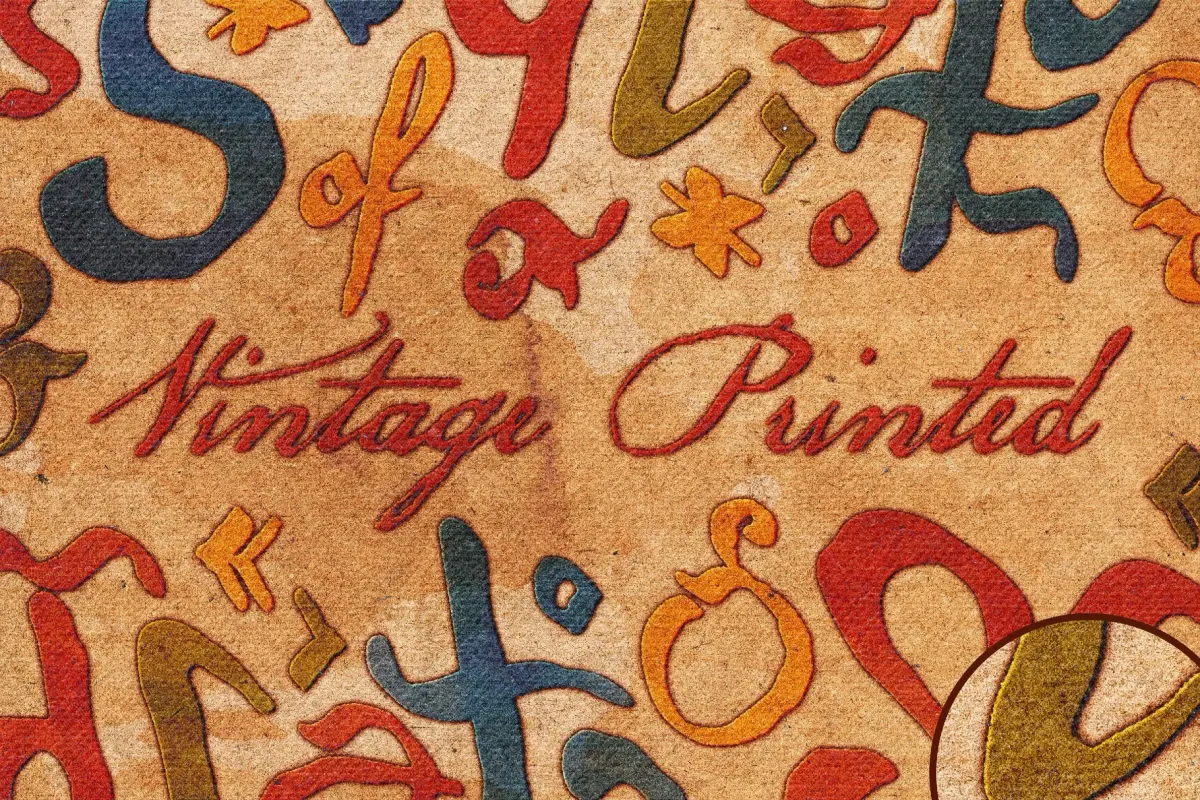 Vintage Illustration Print Effect