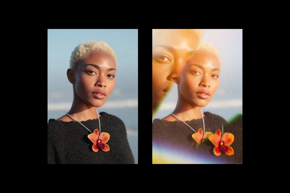 Light Leak Prism Poster Photo Effect