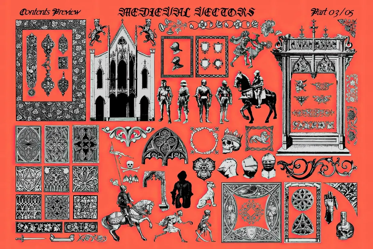 400+ Medieval Vectors