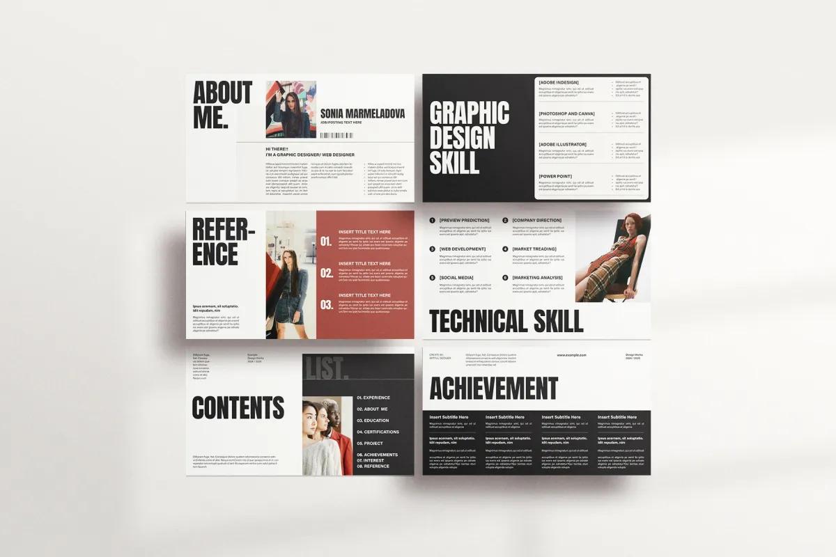Creative Resume Slides Template
