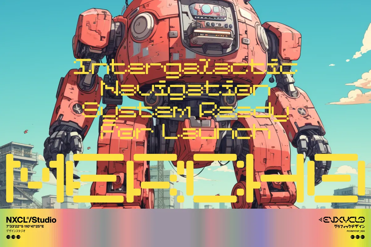 Cosmanex - Futuristic Pixel Font Family