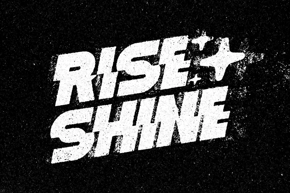 Grunge Print Stamp Text Effect