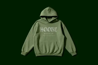 Pullover Hoodie Mockup with Front Print