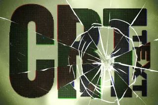 Broken CRT Screen Text Effect
