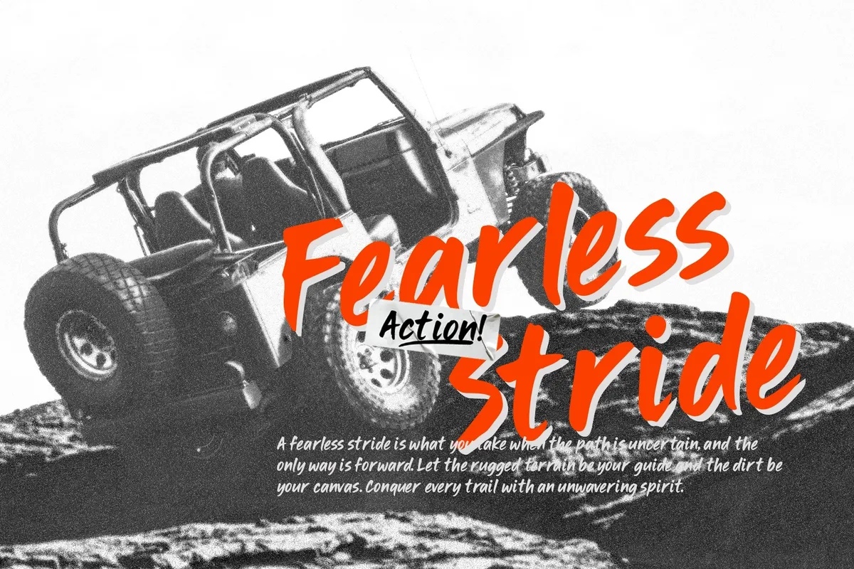 Blazenta - Display Brush Font