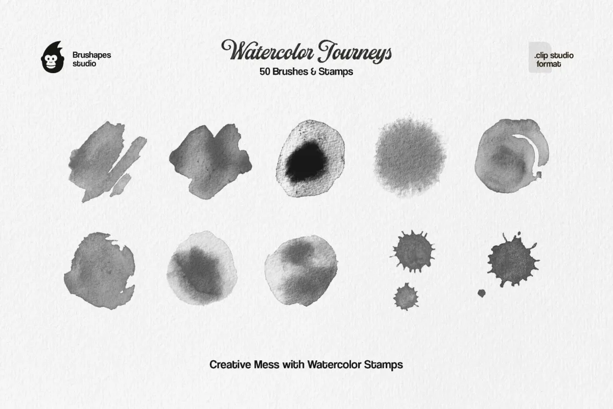 Watercolor Clip Studio Brushes