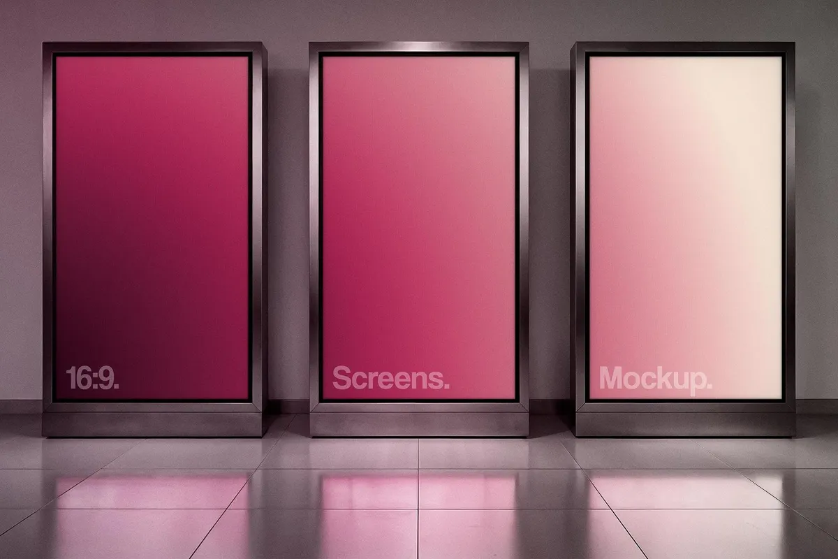 Steel-Framed Screens Mockup