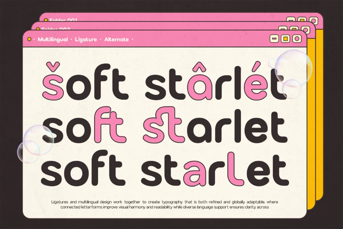 GC Bumble – Rounded Bubble Font