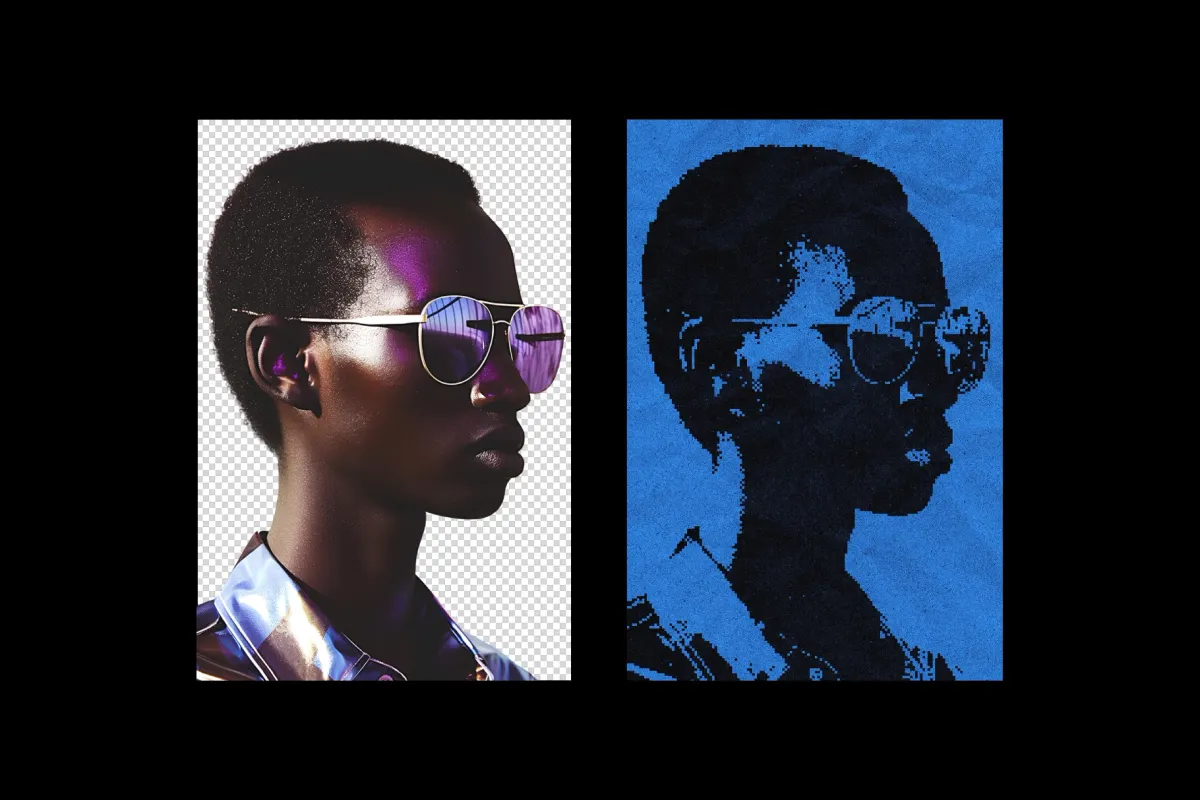 Dithered Color Poster Effect