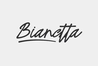 Bianetta - Modern Script Font