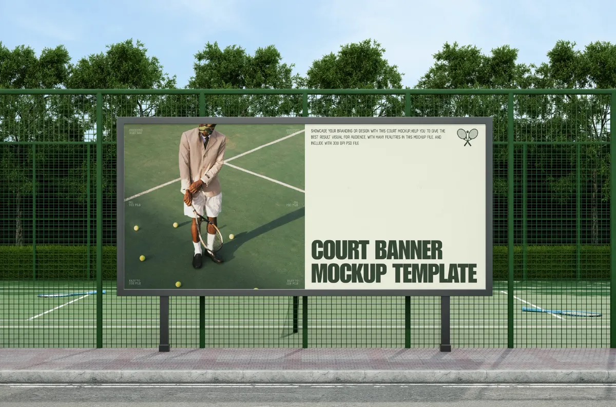 Court Banner Mockup