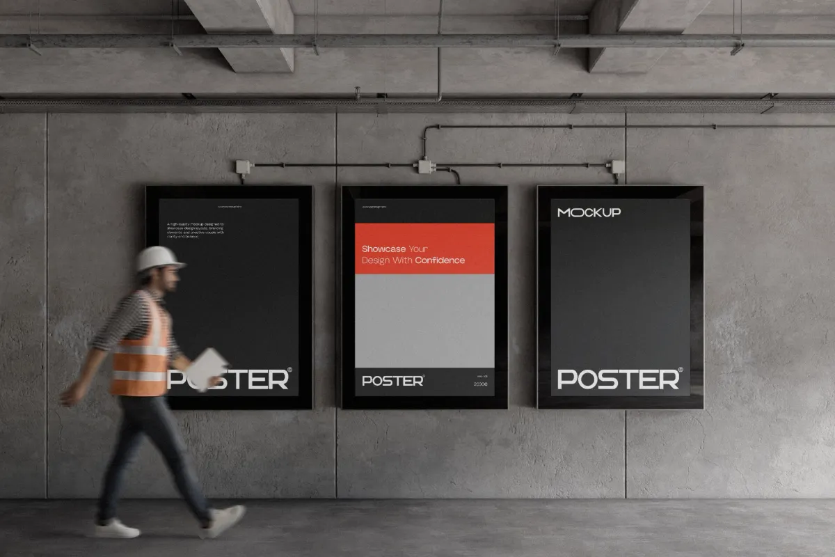 Industrial Poster Mockup