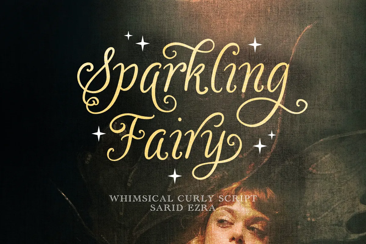 Sparkling Fairy - Whimsical Curly Script Font