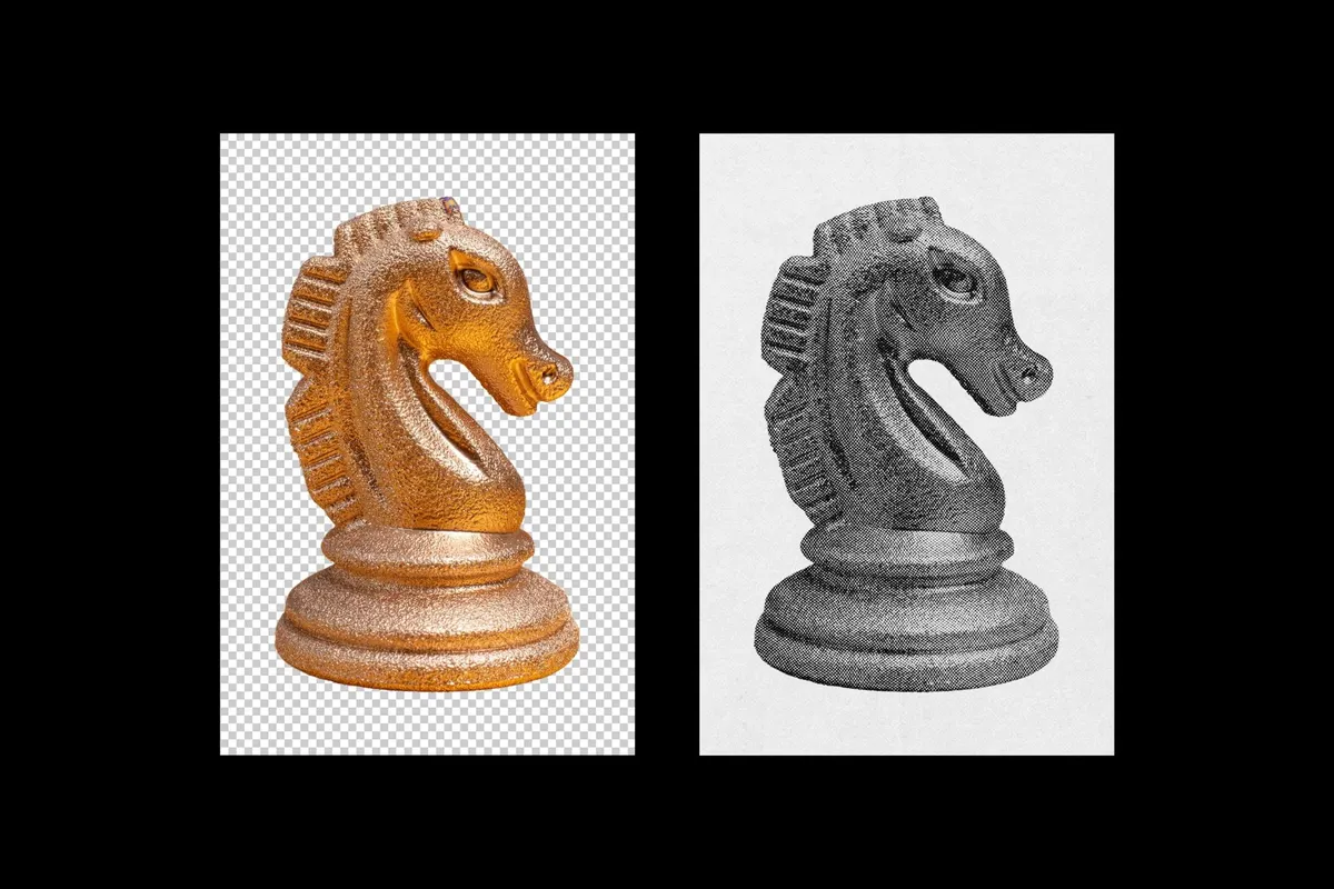 Antique Engraving Photo Effect