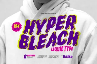 Hyper Bleach - Liquid Font