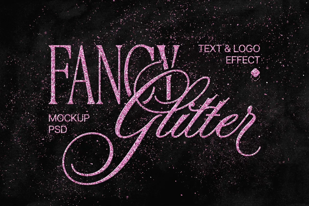 Glam Glitter Text & Logo Effect