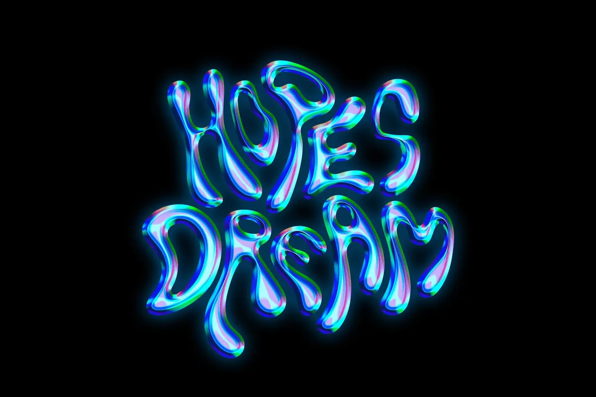 Neon Chrome Text & Logo Effect