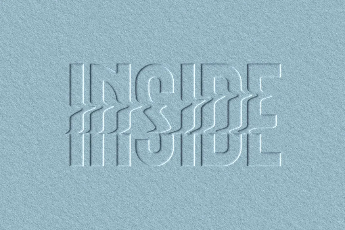 Embossed Paper Text Effect