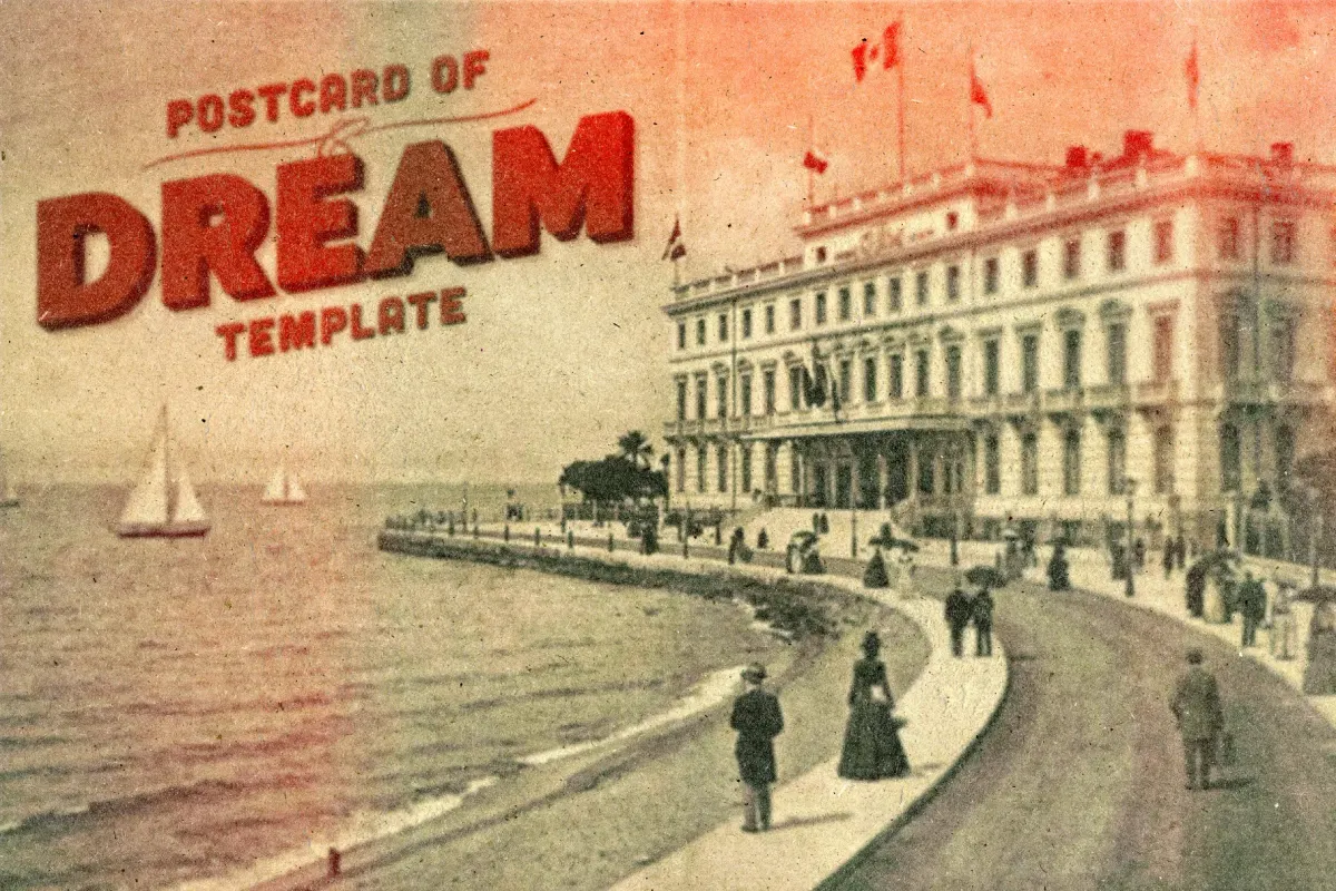 Retro Dream Postcard Photo Effect