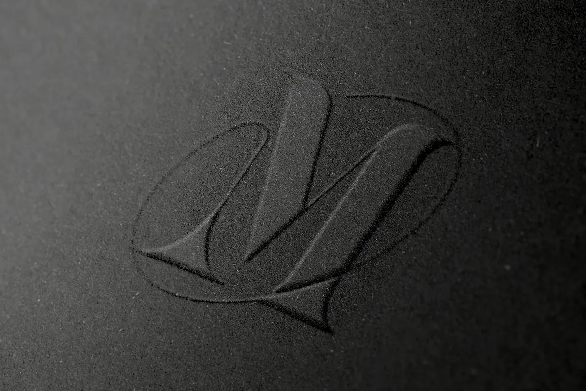 Embossed Paper Close-Up Mockup