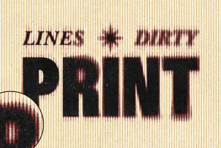 Dirty Lines Print Effect