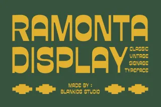 Ramonta - Vintage Signage Font