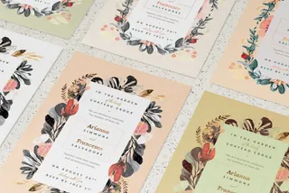 Blush Noir Wedding Invitations