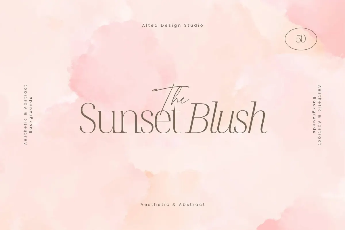 Soft Blush Watercolor Backgrounds