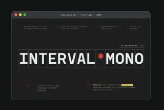 TRT Interval - Mono-Style Sans Font