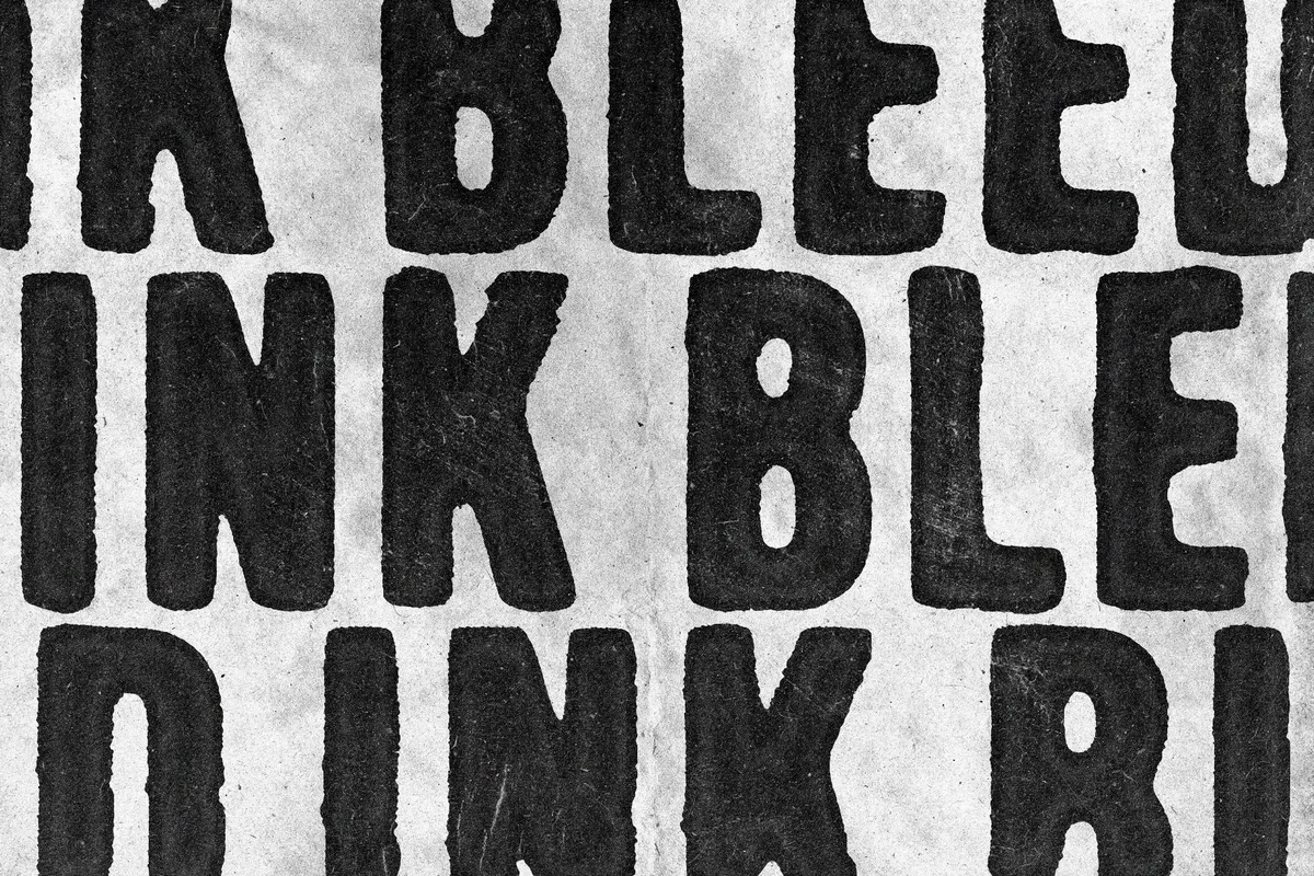 Letterpress Stamp Text Effect