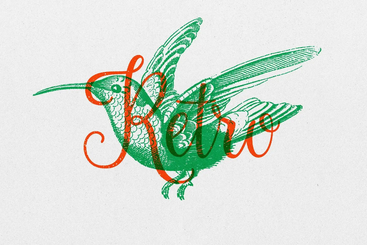 Vintage Overprint Template Effect