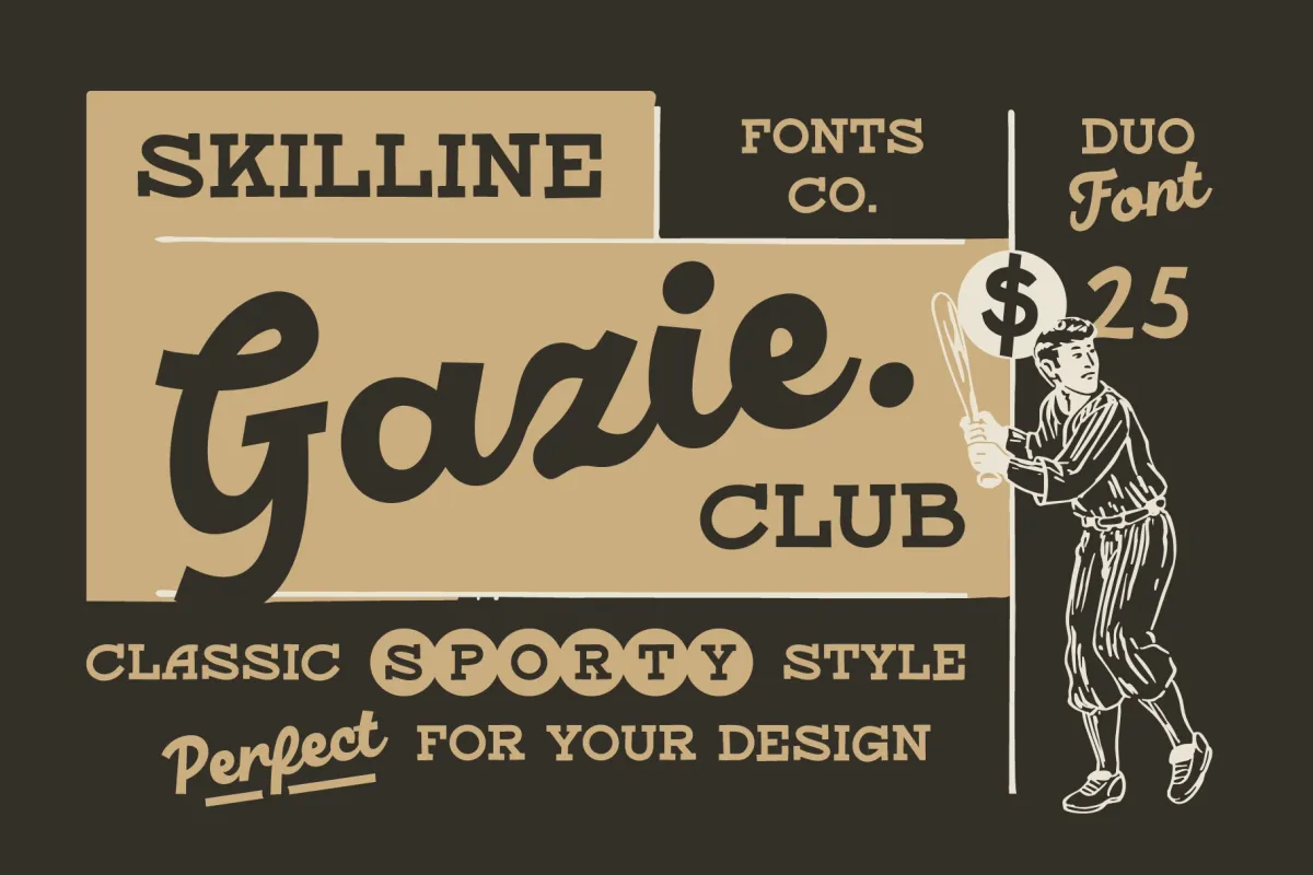 SFC Gazie - Retro Sports Font Duo
